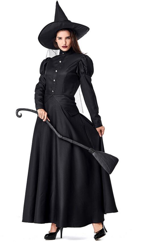 F1957 The Wizard Costume of Halloween Women Witch Costume Adult